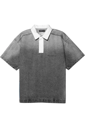 Purple Brand Logo-embossed cotton polo shirt