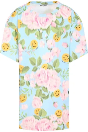 Moschino Floral smiley-print dress