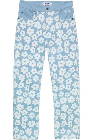 Msgm Floral-print straight pants