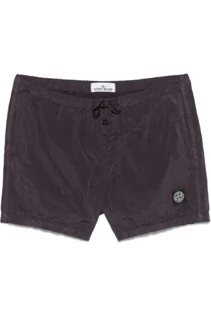 Stone Island Compass-patch swim shorts