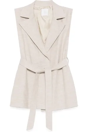 ELEVENTY Belted gilet