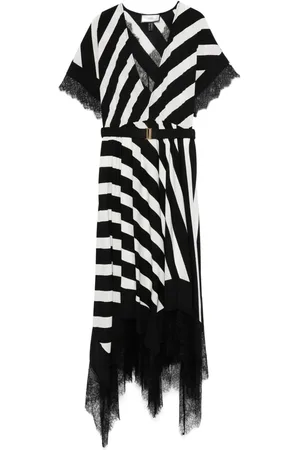 NISSA Striped midi dress