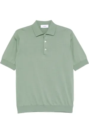 LARDINI Fine-knit polo shirt