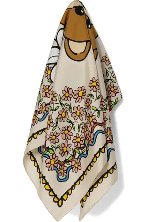 Moschino Teddy Bear silk scarf