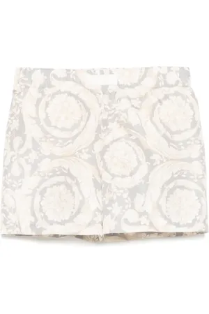 VERSACE Graphic-print swim shorts