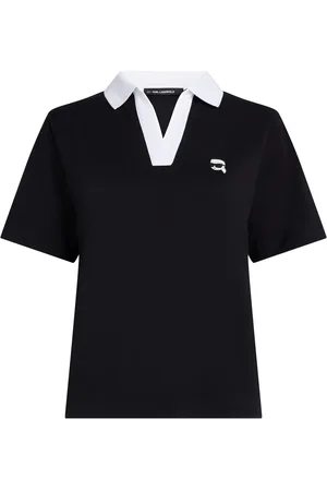 Karl Lagerfeld Logo-patch polo top