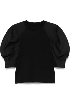 SACAI Contrasting-sleeves T-shirt