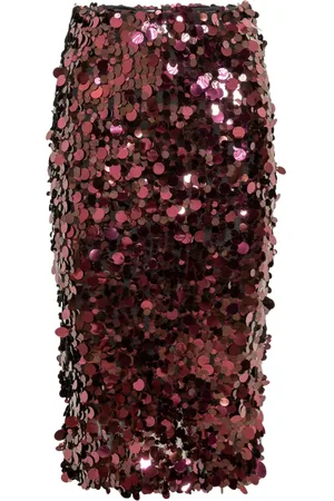 Jucca Sequin-embellished midi skirt
