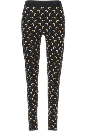 Marine Serre Crescent Moon-print leggings