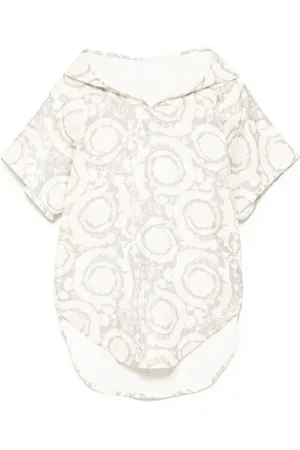 VERSACE Floral-print cotton kaftan