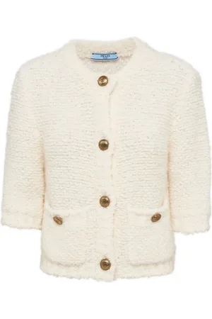 Prada Cropped bouclé cardigan