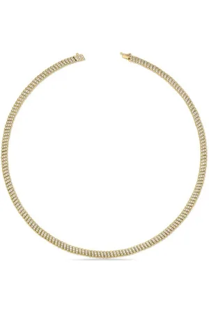 Anita 18kt yellow Thin Zoe diamond choker necklace