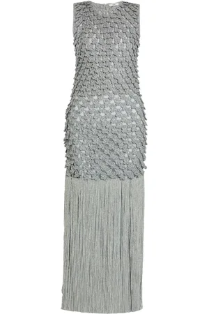 Erdem Fringed knit dress