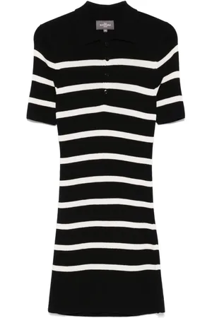 ERIC BOMPARD Stripped polo mini dress