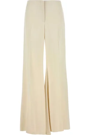 Alexander McQueen Satin wide-leg trousers