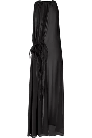 GENNY Semi-sheer maxi dress