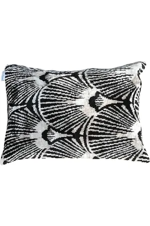 Les-Ottomans Jacquard silk velvet-blend cushion