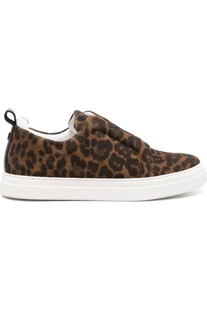 Pierre Hardy Baskets Slider leopard-pattern suede sneakers