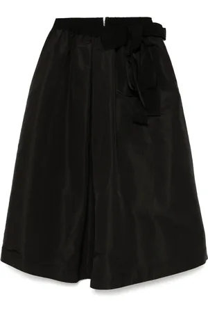 DICE KAYEK Bow-detail silk midi skirt
