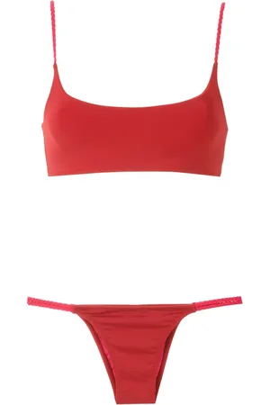 AMIR SLAMA Braided-trim bikini set