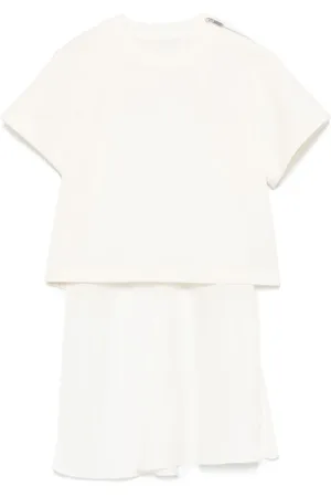 SACAI Contrast-panel T-shirt