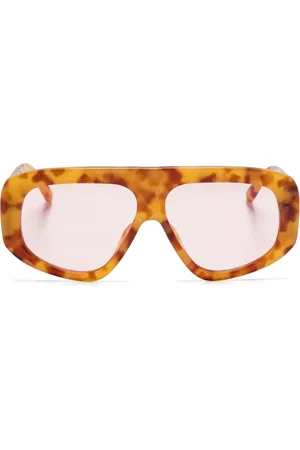The Attico X Linda Farrow oversized-frame sunglasses