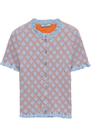 Prada Patterned-jacquard cardigan