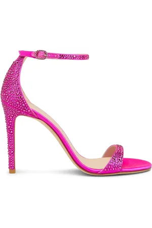 Stuart Weitzman 100mm Nudist Shine Sandals
