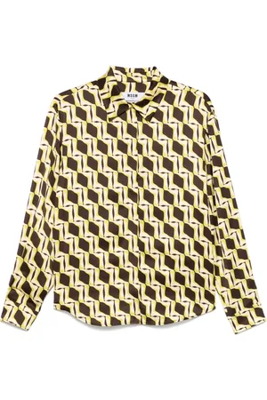 Msgm Geometric-print shirt