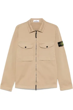 Stone Island Compass-badge shirt jacket