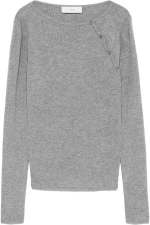 DUNST Button-slit knitted top