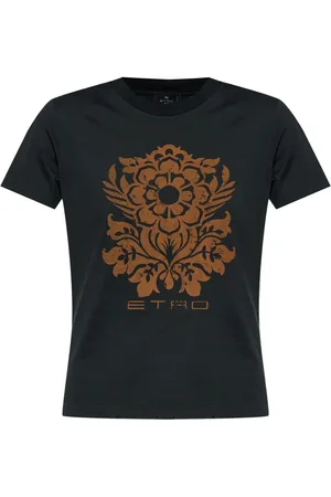 Etro Flower-print cotton T-shirt