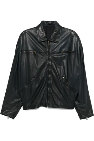 VERSACE 1980s leather jacket