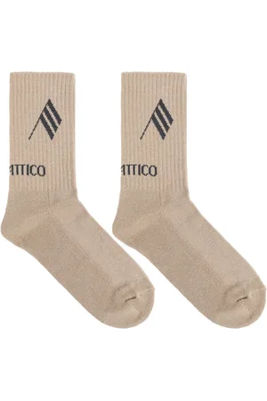 The Attico Intarsia-logo socks