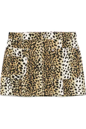 BLUMARINE Leopard-print mini skirt