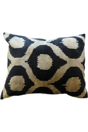 Les-Ottomans Jacquard silk-blend cushion