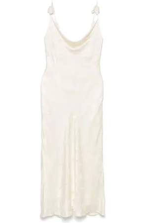 ROTATE Satin midi dress