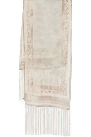 Giorgio Armani 2000s fringed scarf