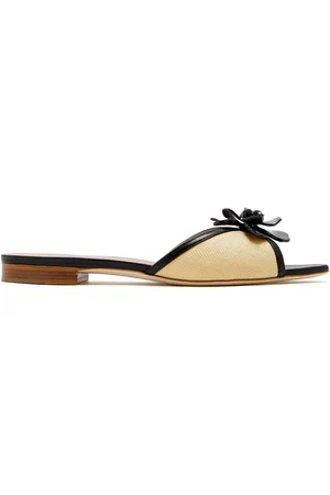MALONE SOULIERS Floral-appliqu?? slides