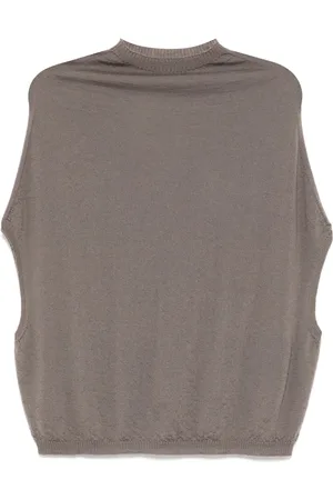 Rick Owens Round neck sleeveless vest