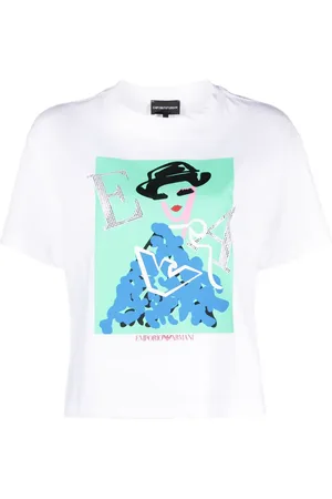 Emporio Armani Graphic-print cotton T-shirt