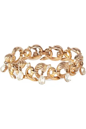 Susan Caplan 1960s Trifari crystal-embellished bracelet
