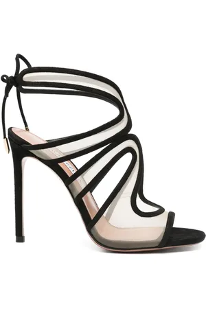Aquazzura 110mm cut out-detail sandals