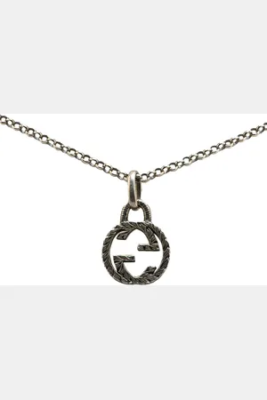 Gucci 2000-2015 Sterling Interlocking G Pendant necklace