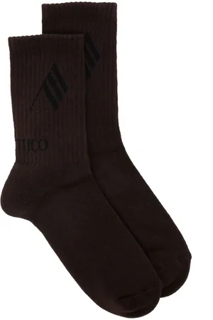 The Attico Logo-intarsia socks