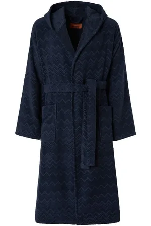 Missoni Chalk cotton hooded bathrobe