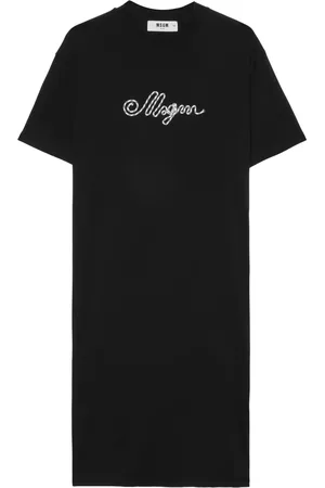 Msgm Logo-embroidered dress