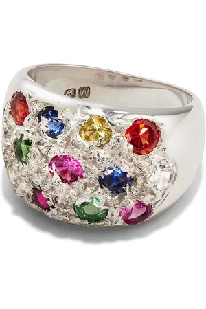 Bleue Burnham Grand Riviera sapphire signet ring