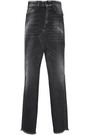 Dondup Slit-detail denim skirt