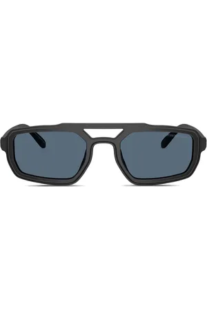 Emporio Armani Matte rectangle sunglasses